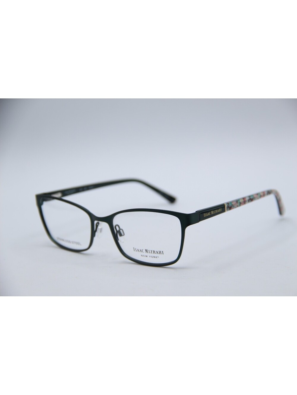 Isaac Mizrahi Im30075 Gn Green Floral Authentic Eyeglasses 52-17-135